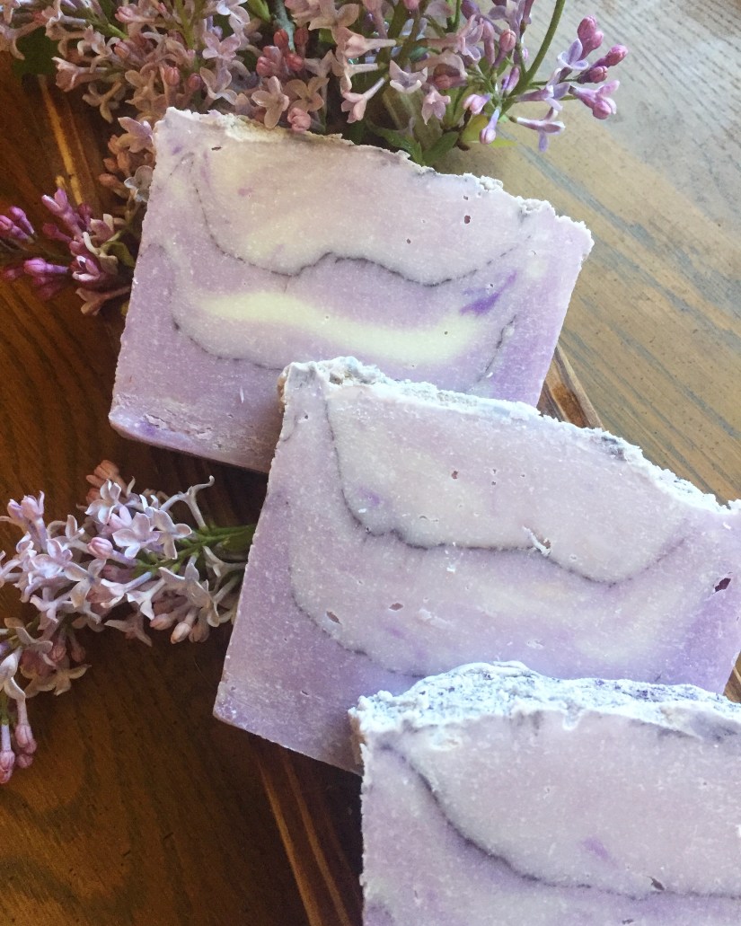 Lilac soap mica vein
